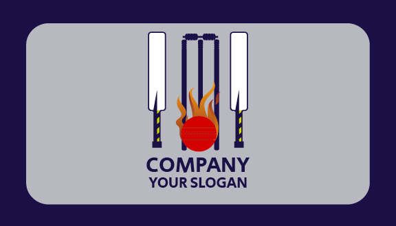 Fiery Cricket Competition Business Card