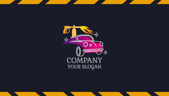 Fire Gun Car Business Card