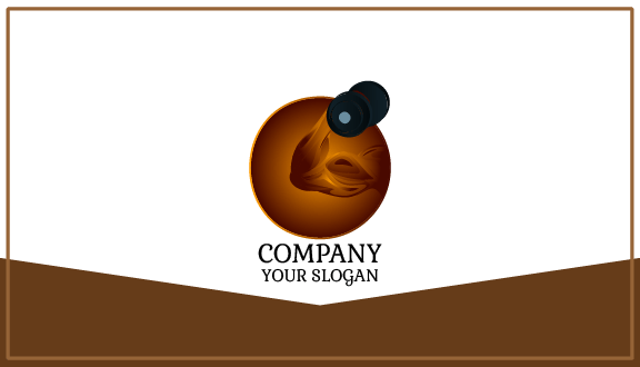 Fitness Bicep Curl Business Card