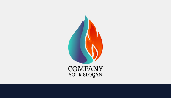 Flame Droplet Plumber Business Card