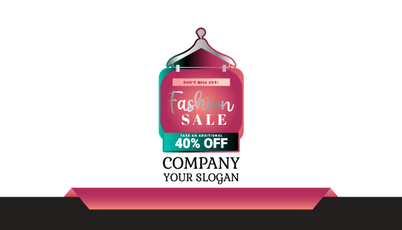 Flash Sale Fashion Business Card