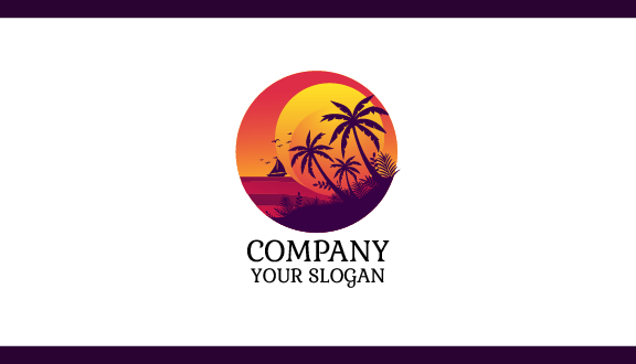 Floating Boat Summer Business Card