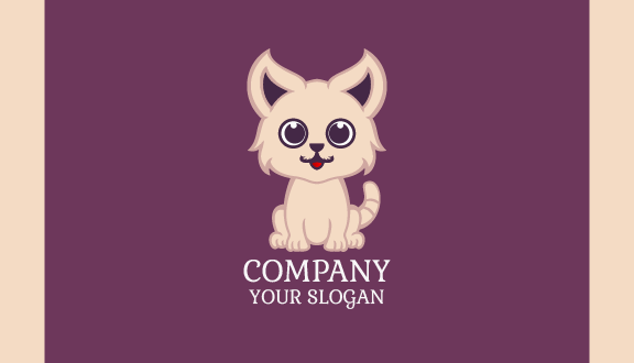 Fluffy Cat Business Card