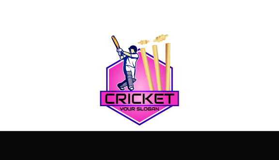 Flying Bail Cricket Business Card