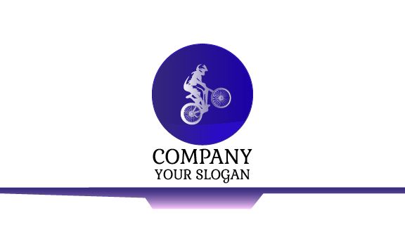 Flying Gray Bike Business Card