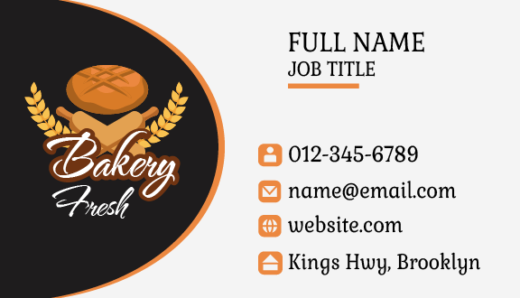 Fresh Bread Bakery Business Card