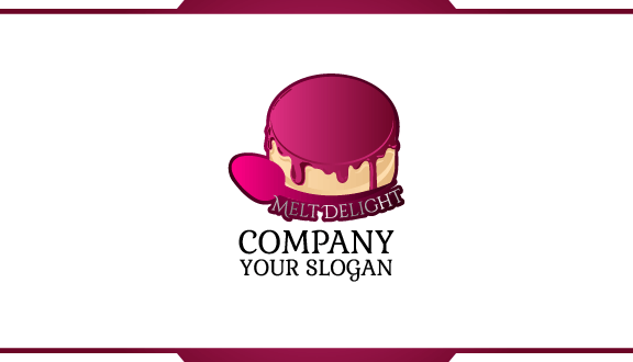 Fuchsia Tasty Cake Business Card