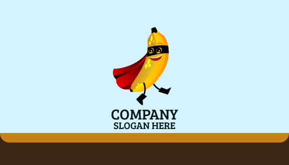Funny Banana Cartoon Business Card