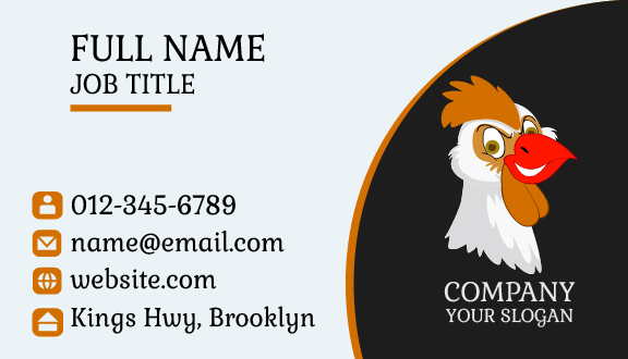 Funny Hen Bird Business Card