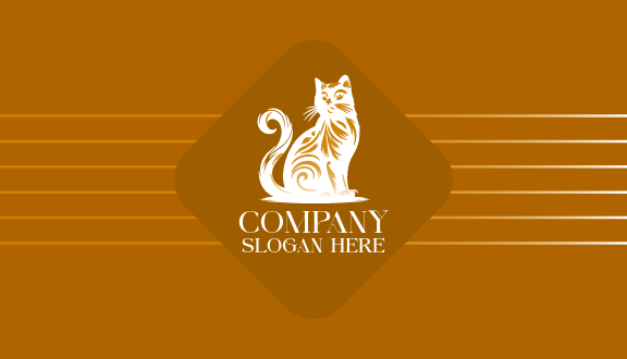 Furry Charming Cat Business Card