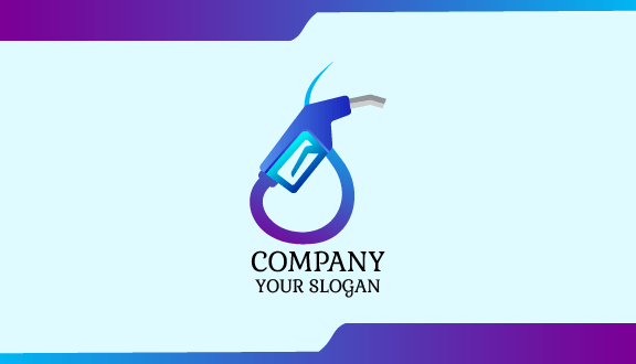 Gas Station Industrial Business Card