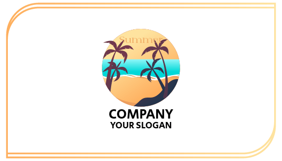 Gentle Waves Summer Business Card