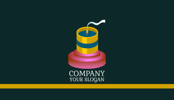 Glamorous Colored Candle Business Card