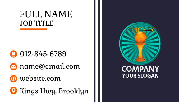 Gleaming Cricket Business Card