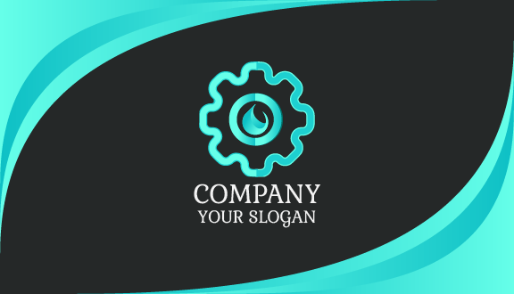 Glistening Gear Plumber Business Card