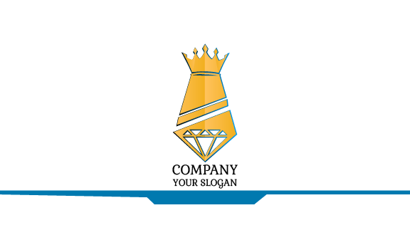 Glossy Crown Tie Business Card