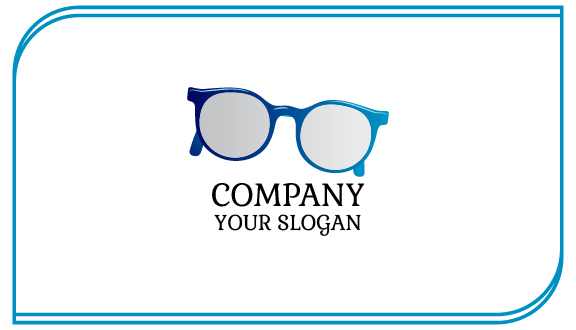 Glossy Glasses Business Card