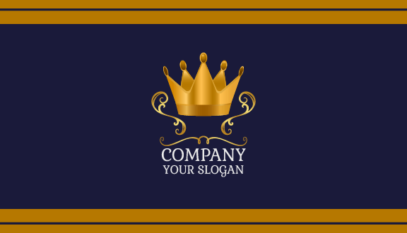Glossy Shine Crown Business Card