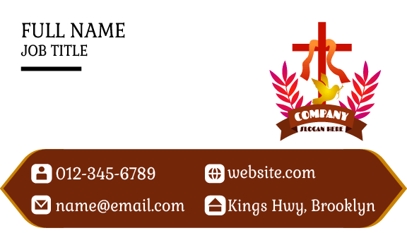 Red Heart Church Business Card