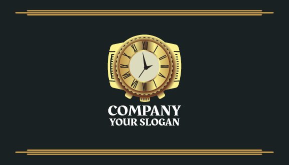 Gold Watch Business Card