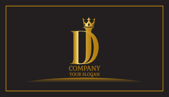 Golden DJ Business Card