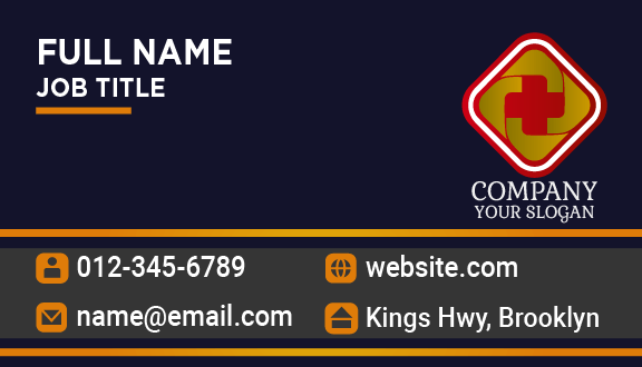 Golden Pharmacy Business Card