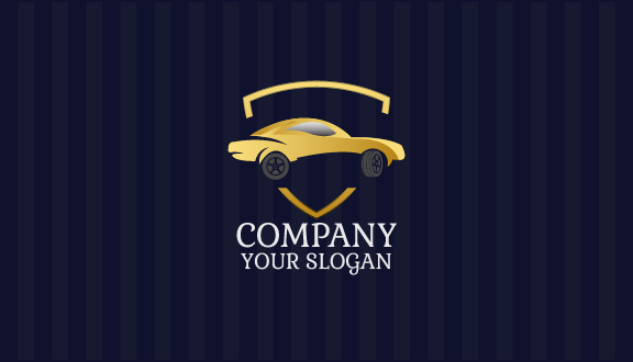 Golden Shield Car Business Card
