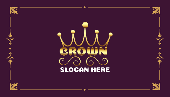 Golden Stone Crown Business Card