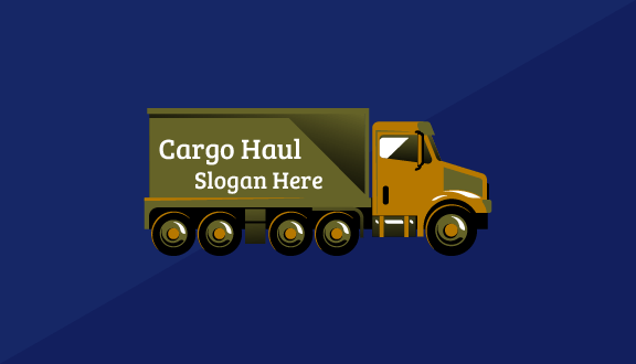 Goods Transport Truck Business Card