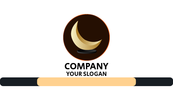 Graceful Moon Shield Business Card