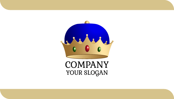 Gracefully Bold Crown Business Card