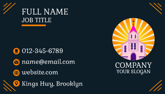 Red Heart Church Business Card