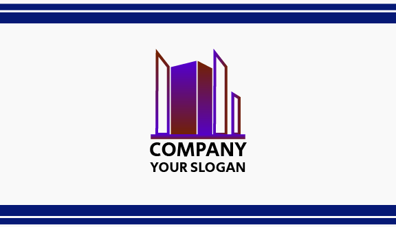 Gradient Design Architect Business Card