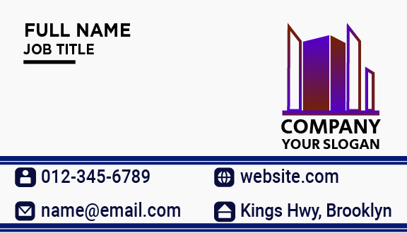 Gradient Design Architect Business Card