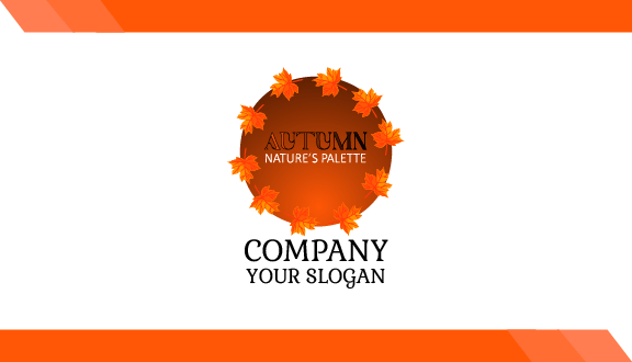 Gradient Palette Autumn Business Card