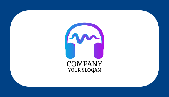 Gradient Spiral DJ Business Card