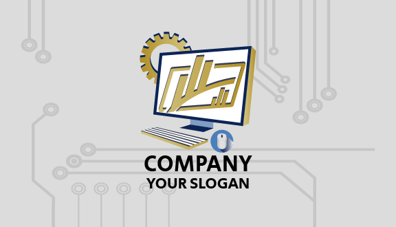 Graphic Designer Computer Business Card