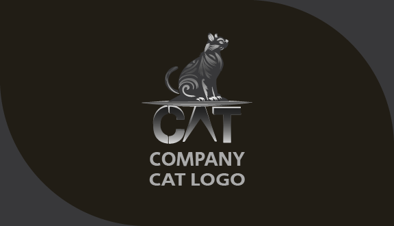 Gray Fur Cat Business Card