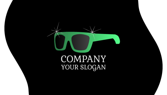 Green Glasses Business Card