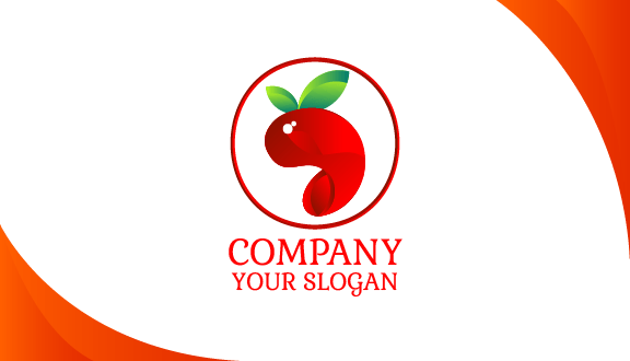 Green Leaf Cherry Business Card