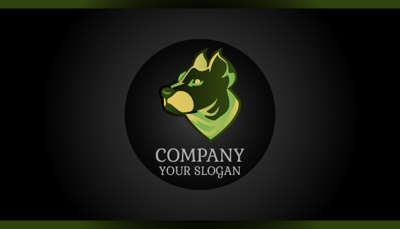 Green Shade Dog Business Card