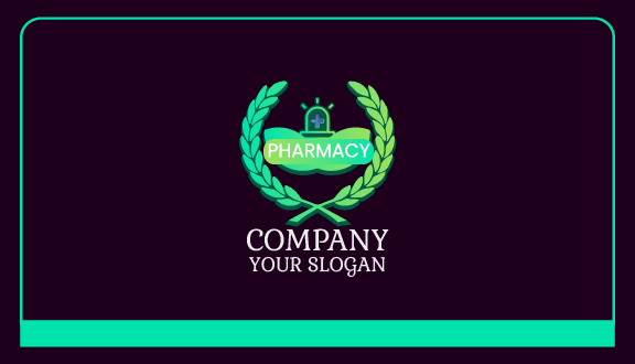 Green Wreath Pharmacy Business Card