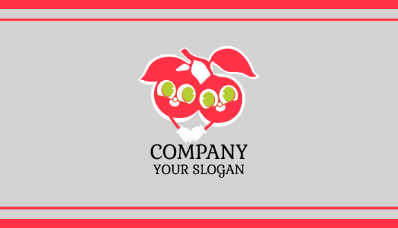 Handshake Cherry Business Card