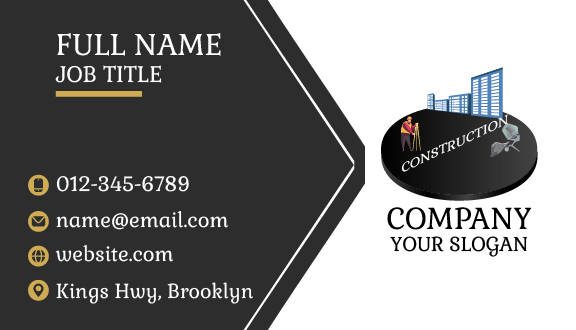 Handyman Construction Business Card