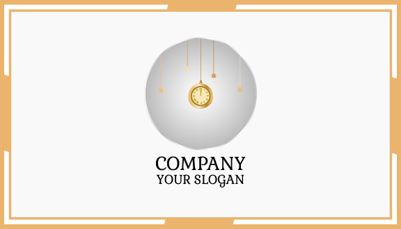 Hanging Clock Business Card