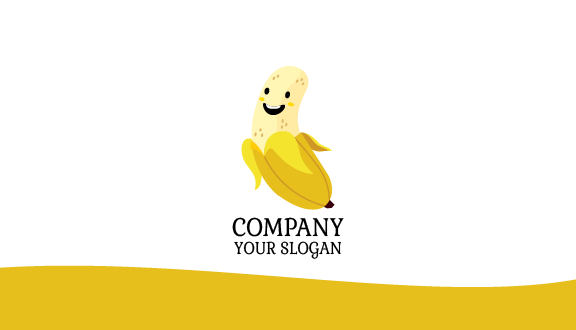 Happy Face Banana Business Card