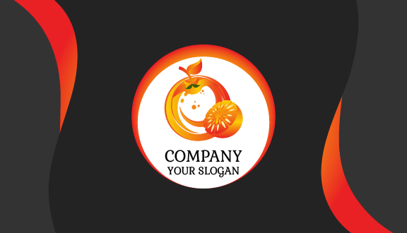 Healthy Nourishing Orange Business Card
