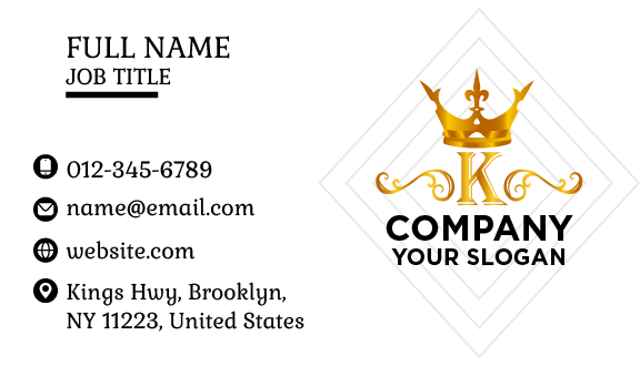 Heavenly Charming Crown Business Card