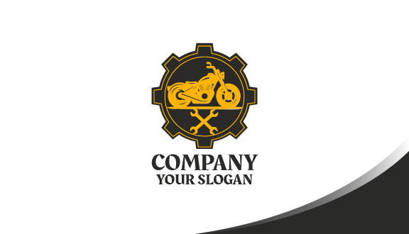 Heavy Bike Silhouette Business Card