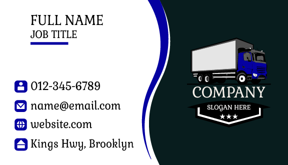 High Quality Truck Business Card